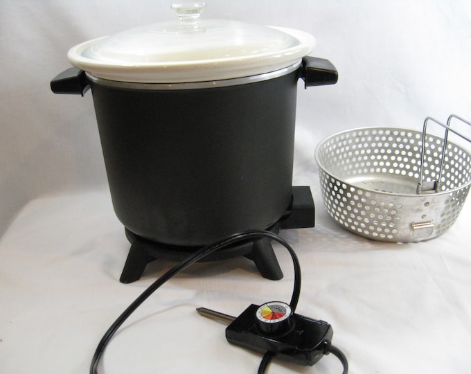 Vintage Dazey Chef's Pot Deep Fryer Crock Slow Cooker Multi Purpose Etsy