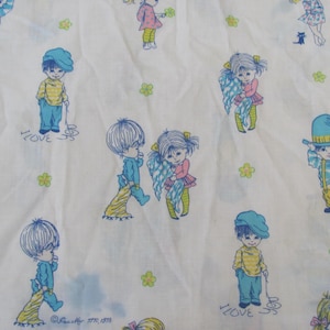 Vintage Fran Mar Moppets hoeslaken 1970 1973