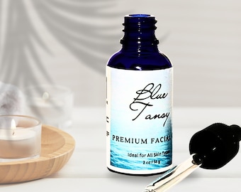 Blue Tansy Calming Face Oil – Organic Nourishing Skincare Blend