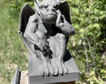 The Pondering Gargoyle Mailbox Post Cap