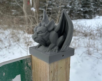 Mini Mailbox Post Gargoyle