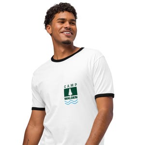 Camp Walden Ringer T-Shirt – Unisex Parent Trap Inspired Costume Tee, Retro Summer Camp Shirt
