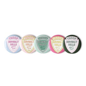 Troop Beverly Hills, What a Thrill Pin Set! – Set of 5 2.25 inch Button Pins