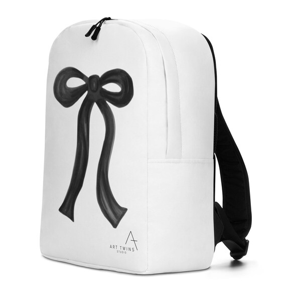 Elegant Black Bow Backpack Elegant Black Bow Backpack - Weather-Resistant & Comfortable  main image 3