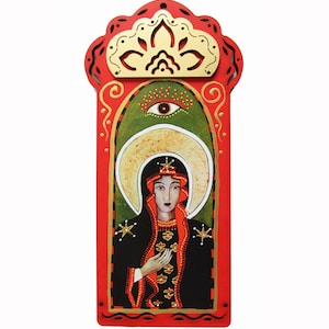 Our Lady of Chestochowa, The Black Madonna of Poland, Lady of Czestochowa, Blessed Virgin Mary,  Collage, Christina Miller artist