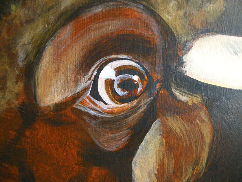 BUFFALO SAINT and COWBIRD Animal Art Buffalo Bison Buffalo Etsy