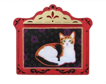 BELLA THE CAT, Gift for Cat Lovers, Cat Art, Cat Icon, Christina Miller Artist Santa Fe