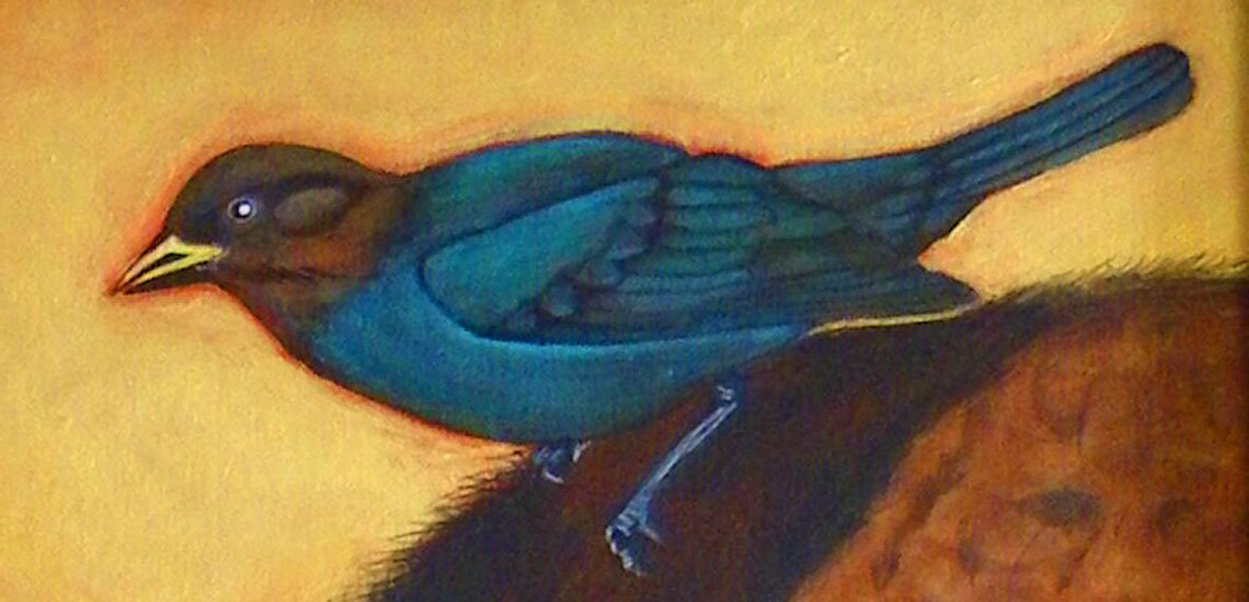 BUFFALO SAINT and COWBIRD Animal Art Buffalo Bison Buffalo Etsy