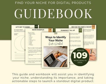 Discover Your Profitable Niche: 1-Hour Workbook Guide | Unlock Your Niche Potential | Workbook for Entrepreneurs