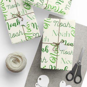 Holiday Customized Name Wrapping