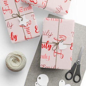 Holiday Customized Name Wrapping