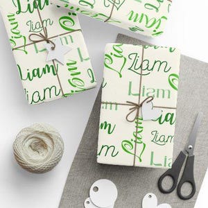 Holiday Customized Name Wrapping