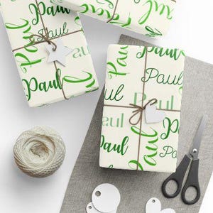 Holiday Customized Name Wrapping