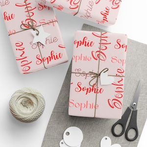Holiday Customized Name Wrapping