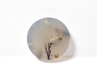 Shazar Scenic Dendrite Agate Cabochon Natural Dendritic Agate Gemstone for jewelry