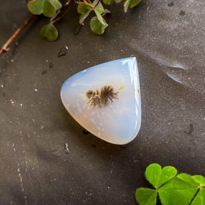 Shazar Scenic Dendrite Agate Cabochon Natural Dendritic Agate Gemstone for jewelry
