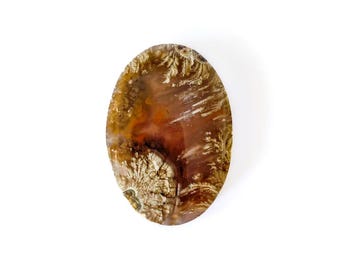 Purple Plume Agate Cabochon: Indonesian Gemstone for Jewelry