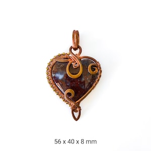 Moss Agate Tree of Life Pendant: Hand Wrapped Copper Wire Necklace