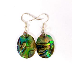 AAA Natural Abalone Shell Bead Oval Shape, Gorgeous Natural Rainbow Peacock Color Abalone Shell Excellent Quality