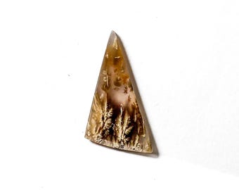Purple Plume Moosachat Cabochon: Edelstein, Tropfen, 30 x 20 mm
