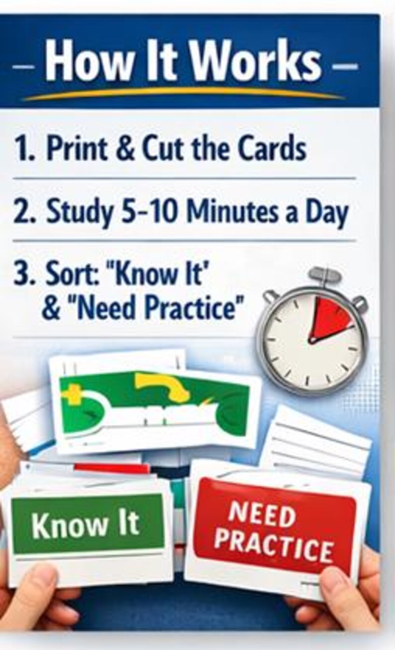 Pass Your Florida Permit Test First Try | Printable Flashcards + Study ...