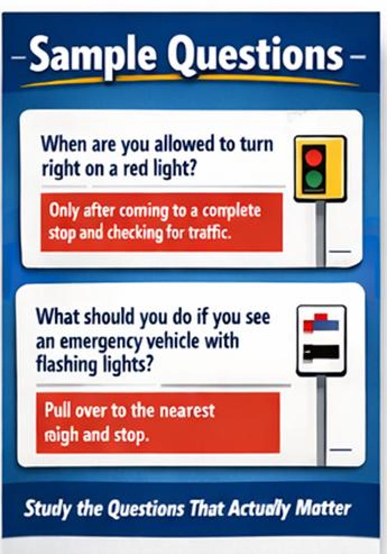Pass Your Florida Permit Test First Try | Printable Flashcards + Study ...