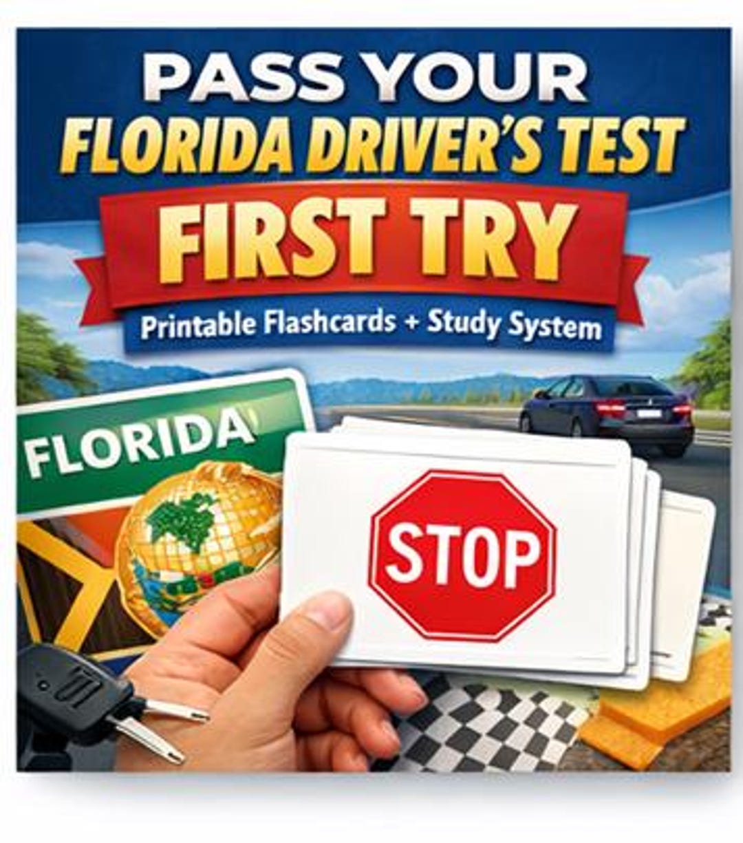 Pass Your Florida Permit Test First Try | Printable Flashcards + Study ...