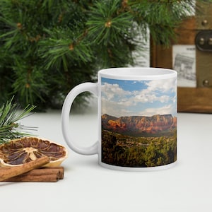 Sedona Arizona Coffee Mug, Large Ceramic Travel Mug, Southwest Souvenir, Coffee Lover Gift, Dishwasher Microwave Safe, landscape coffee mug