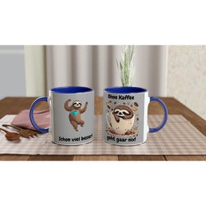 Funny Sloth Mug - Ceramic Mug for Coffee & Hot Drinks - Dishwasher Safe Gift