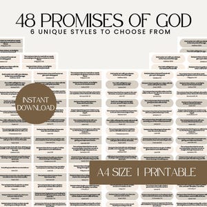 Cartes bibliques imprimables Les promesses de Dieu : Versets bibliques encourageants Versets bibliques imprimables Promesses de Dieu Neutre