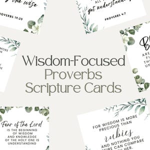 Proverbes Cartes bibliques imprimables Sagesse Versets bibliques Paroles de sagesse Proverbes Cartes de prière inspirantes