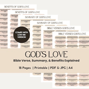 Gottes Liebe Versprechen druckbare Schriftkarten Bibel Verse druckbare Ermutigung tägliche Affirmationskarten Glaube basierte Versprechen der Liebe Gottes