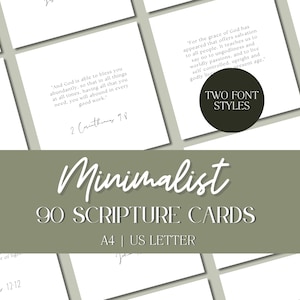 Minimalistische Schriftkarten Druckbare Bibel-Vers-affirmationskarte Christlicher Erinnerungsvers Ermutigende Karte Tägliche Affirmation Minimalistische Karten