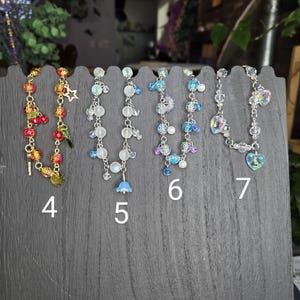 Spring Inspired Bracelet, beaded bracelet, flower bracelet, silver bracelet, nature jewelry, handmade bracelet