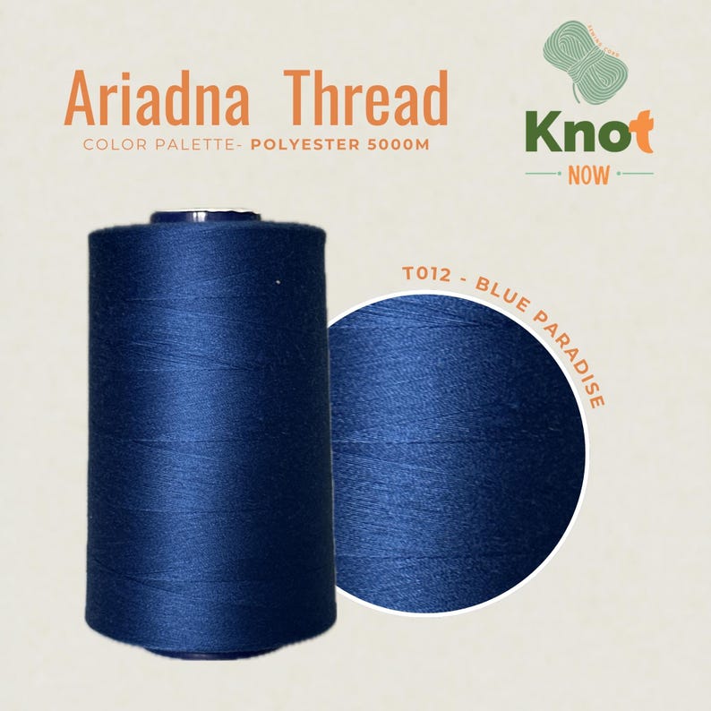 Ariadna Polyester Thread 5000m | Strong Overlock & Sewing Thread for DIY Clothing image 13