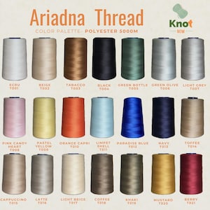 Ariadna Polyester Thread 5000m | Strong Overlock & Sewing Thread for DIY  Clothing