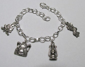 Outdoors, Camping - silver plated bracelet adjustable  OC1