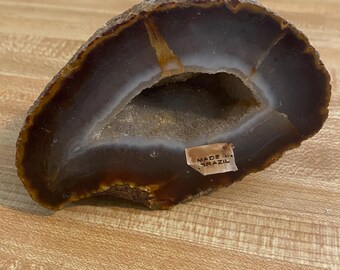Geode, Paperweight, Rock Quartz, Ocho Coco, Druzy, from Brazil                      GP-rock