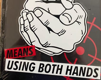 Using Both Hands, USA, Aluminum Sign,  11 1/2" x 8"", USA SP80069