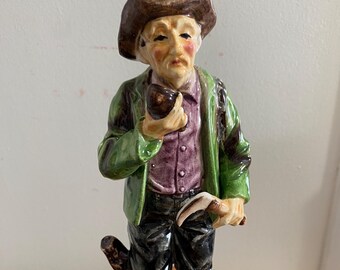 Old Man, Woodsman, 8” tall, 1950s, Ceramic