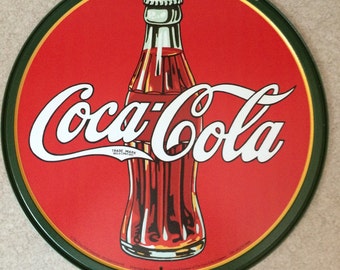 Coca-Cola 1930s vintage tin sign repo     #1069