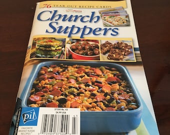 Church Suppers, magazine, 76 recipe cards, No. 43, Sept 15, 2009 NEW 82 pgs