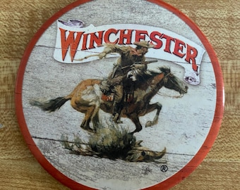 Winchester, Old West, Round Retro Magnet, 3" diameter, M975