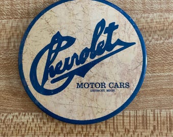 Chevrolet, Motor Cars, Round Retro Magnet, 3" diameter, M1796
