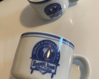 Denver Rio Railroad, Coffee Cups, Souvenir mugs