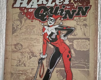 Harley Quinn,  DC Comic, Retro metal sign, 12 x 16, USA V2203