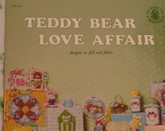 Teddy Bear, Love Affair designs in felt and fabric, Kathy Gleason, 1983