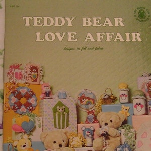 Miś Teddy Bear, Love Affair wzory z filcu i tkaniny, Kathy Gleason, 1983
