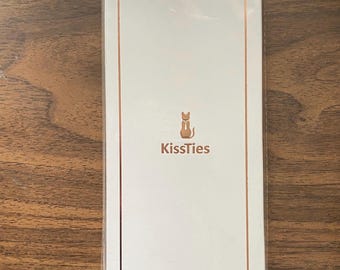 KissTies, 100% Silk, Solid Orange, W, unopened package
