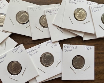Choice of Year 1965-1989, Roosevelt Dimes, US Coin